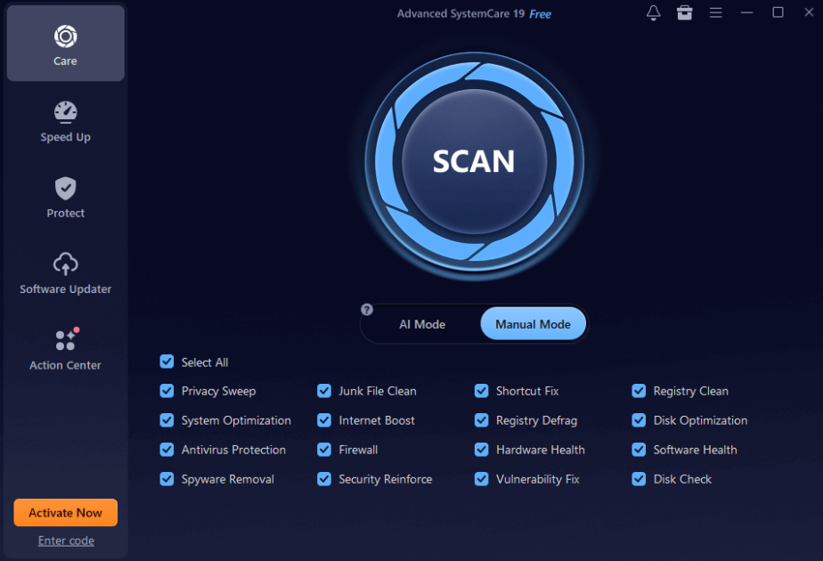 Advanced SystemCare 19 - Limpieza PC