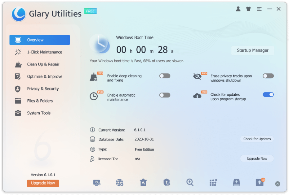 Glary Utilities - Programa de limpieza del PC